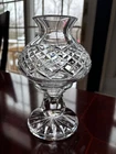 VINTAGE WATERFORD CRYSTAL ALANA HURRICANE LAMP AND GLOBE CANDLE HOLDER 7-½"
