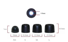 6 pairs memory foam replacement earbud tips - see list of compatible earphones