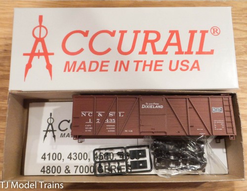 Accurail HO #7020 NC&S t. VAGÓN DE CARGA DE MADERA L 40' 6-PNL EXTERIOR REFORZADO  | Zustand: New