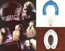 Banana Clip Adjustable Hair Style Maker Claw Big Ponytail Bun Holder Made France