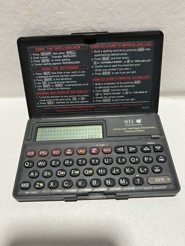 Sll Seiko Instruments American Heritage Dictionary Personal Edition Wp-5401e