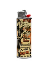 Bettie SPOOKY pinup Lighter sleeve Handmade Vintage art FREE SHIPPING