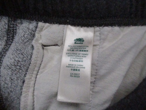 ROOTS Sweatpants Kids Medium Gray Joggers Jog Pants Roots Canada Youth 32x25 - Picture 3 of 12