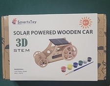 Solar Powered Wooden Car 3D Stem Project- Kids Age 6 SmartsToy Smarts Toy New