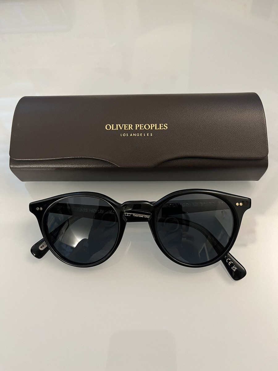 OLIVER PEOPLES ROMARE 48mm Sun in Black/ Blue Polarized MSRP $545