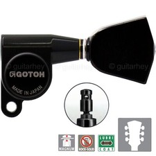 NEW Gotoh SG360-04 MG Magnum Locking L3 R3 w/ KEYSTONE Buttons Set 3x3 - BLACK