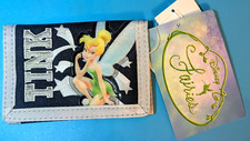 Disney Tinkerbell Trifold Wallet for Kids Black and Silver