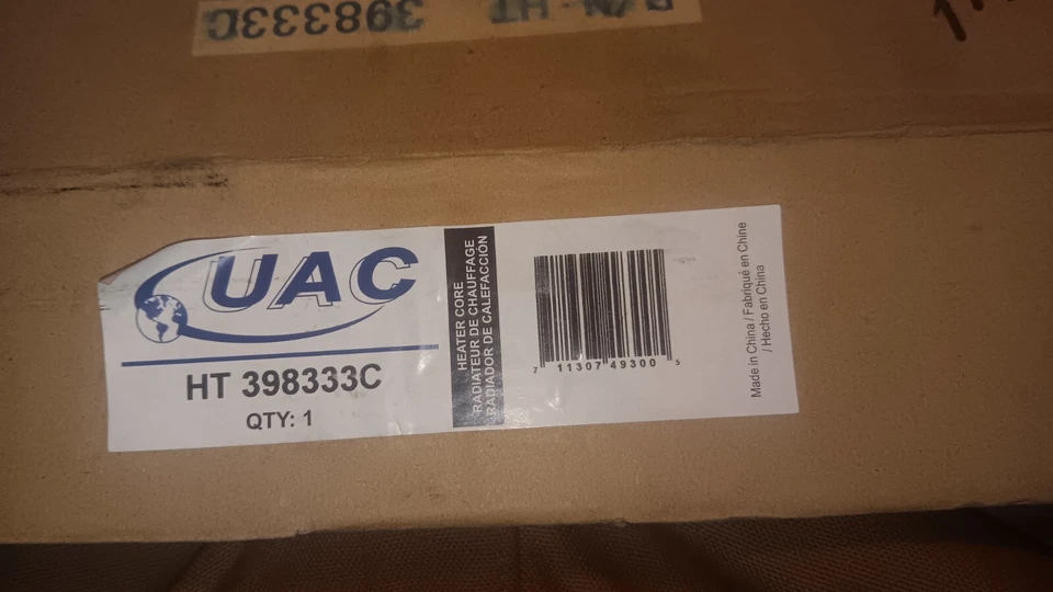 Calentador Ford Probe 91-94 núcleo-lujo, VIN: 1, GAS UAC HT 398333C Foto 2 de 3