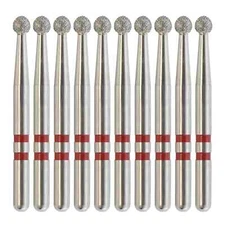 Zirconia Adjustment Diamond Burs Round Fine Grit Z801/018F FG High Speed Dental