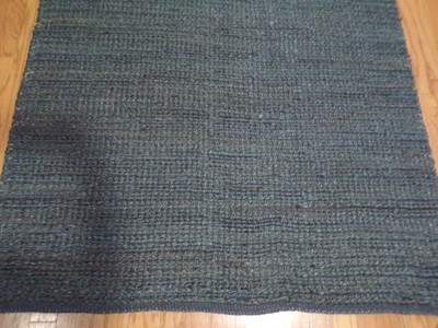 Pottery Barn Heather Chenille Jute Rug Indigo 5 X 8 Navy Ebay