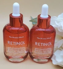 2~The Beauty Elixir Retinol Wrinkle Reducing Facial Serum EXP 2026 1.69 fl New 