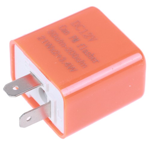 LED Flasher Relay - 2-Pin Electronic Flasher, Adjustable Flash