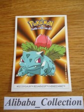 POKEMON dunkin boomer trading card sticker 2000 Carte # 2 HERBIZARRE IVYSAUR