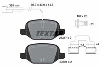 Textar 2534701 Bremsbelagsatz, Scheibenbremse FüR Abarth, Fiat, KIA