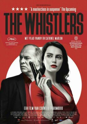 THE   WHISTLERS          filmposter    NL.    gerollt.