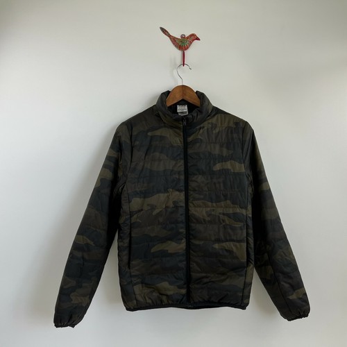 Full Zip Puffer Camo Jacket Green Camo 