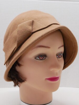 Womens Bronte Amsterdam Woolfelt Beige Hat Made in Italy  display picture 3
