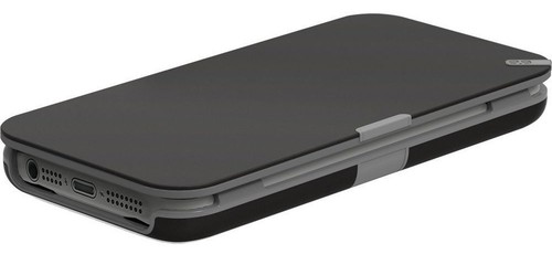 PUREGEAR BLACK FOLIO WALLET CASE COVER CARD SLOT STAND FOR iPHONE 5 5s SE (2016) - Picture 5 of 6