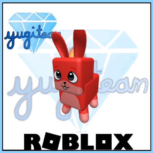 Roblox Murder Mystery 2 MM2 Fire Bunny Pet Godly Fast Shipping!