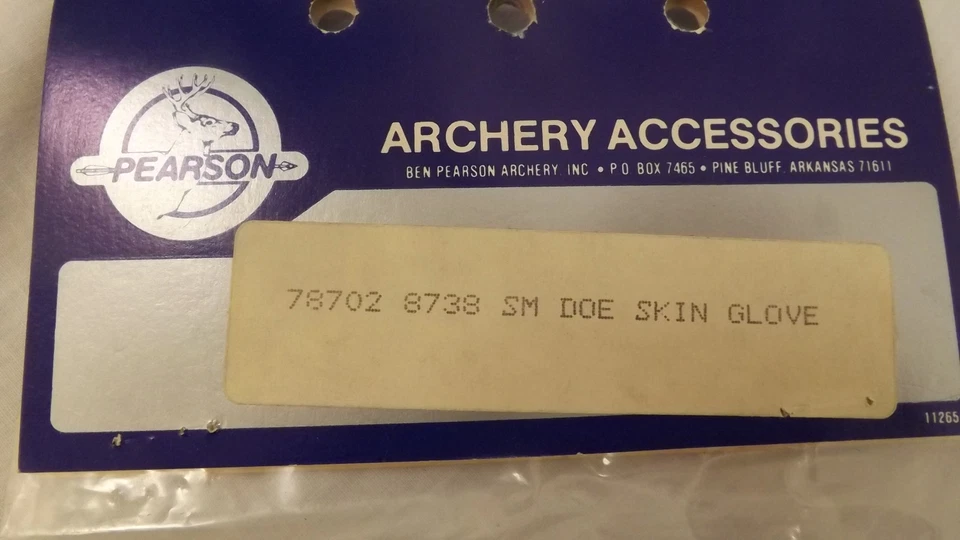Vtg Pearson Archery Doe Skin Shooting Glove sz Small NEW - Image 2 of 4