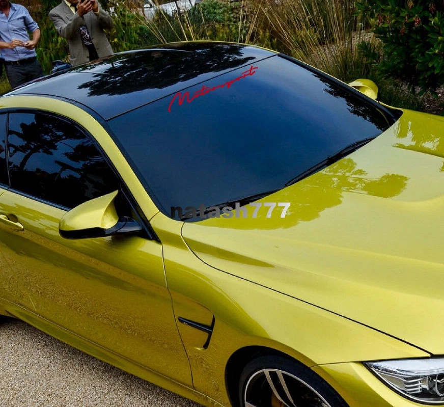 Calcomanía adhesiva emblema logotipo ROJO MOTORSPORT Performance para parabrisas coche se adapta a: BMW Foto 2 de 2