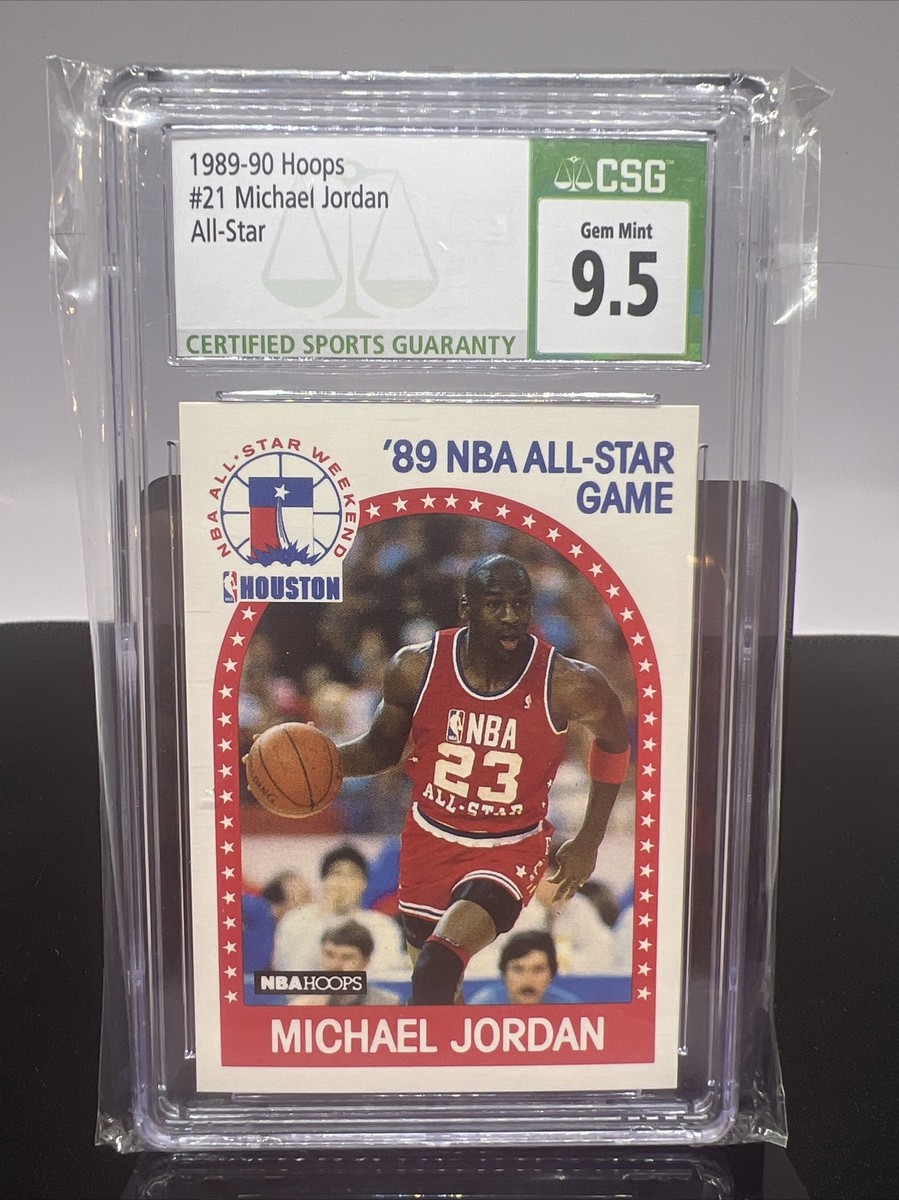 1989-90 Hoops Michael Jordan #21 CSG GEM 9.5 MINT All- Star