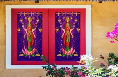 3D Bodhisattva O728 Window Film Print Sticker Cling Stained Glass UV Block Am