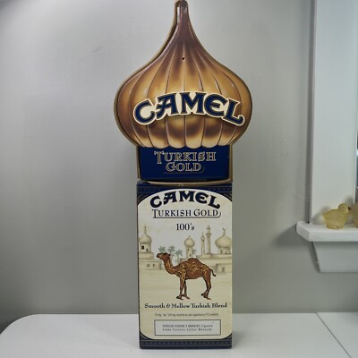 Vintage 2000 Camel Turkish Gold 100's Cardboard Advertising 23 