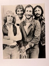 The Who Photograph Original Vintage Black And White Press Promotion Circa 1970s