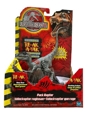 Jurassic Park III Electronic Re-Ak Attak Pack Raptor Vtg