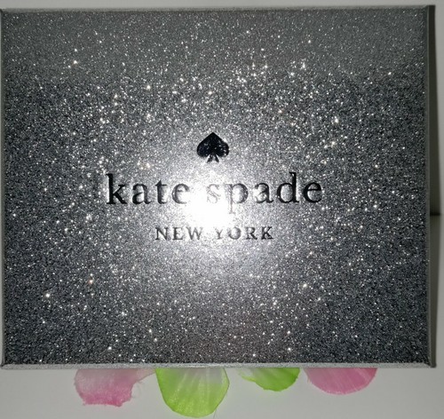 Auth💥NIB💥Kate Spade K4712 Bl Shimmy Glitter Fabric Sm Slim Cardholder MSRP $69 - Picture 3 of 12