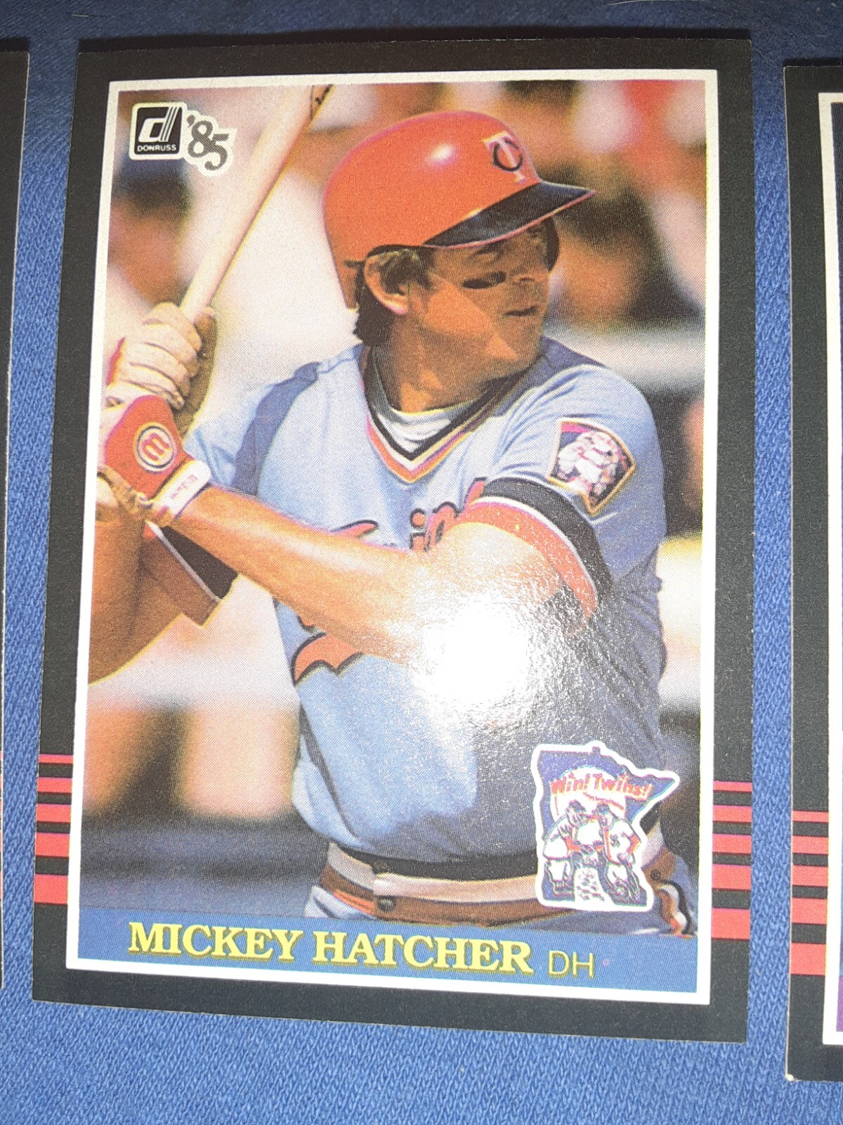 1985 Donruss #194 Mickey Hatcher Minnesota Twins MVP HOF MLB LEGEND