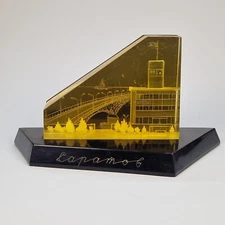 Vintage Soviet Desktop Souvenir Saratov City USSR Russia 3D Retro Decor Gift