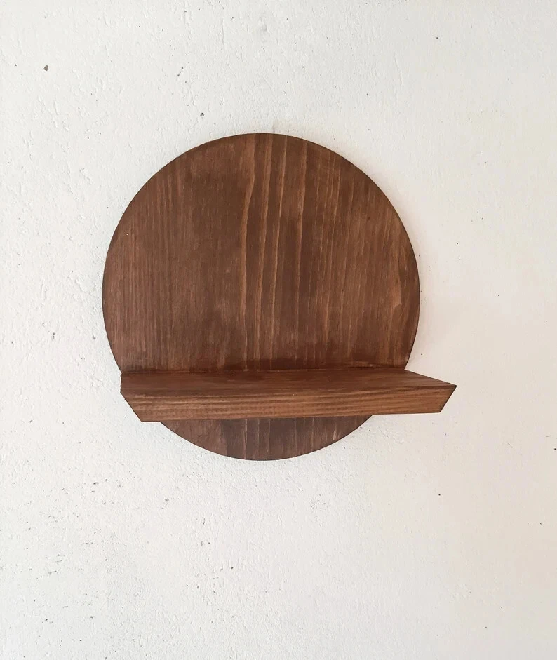 Round Wood Shelf Wall Hanging Circle Wall Plant Holder Display Wooden Shelves
Opens in a new window 