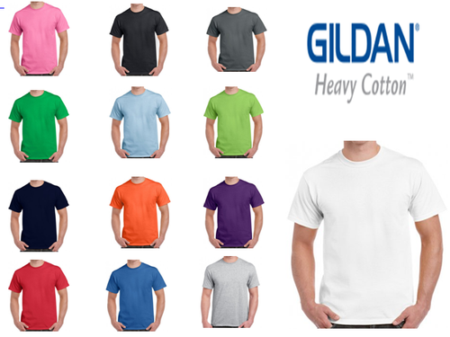 Gildan Mens GD05 100% Heavy Cotton T 