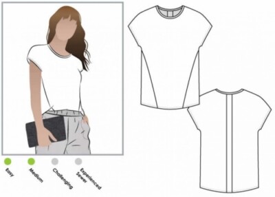 Style Arc Schnittmuster Besharl T-Shirt Damen Größen 18-30