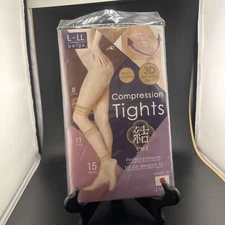 Yui Compression Tights Size L (Color-Beige) 📦 Panty Hose 📦