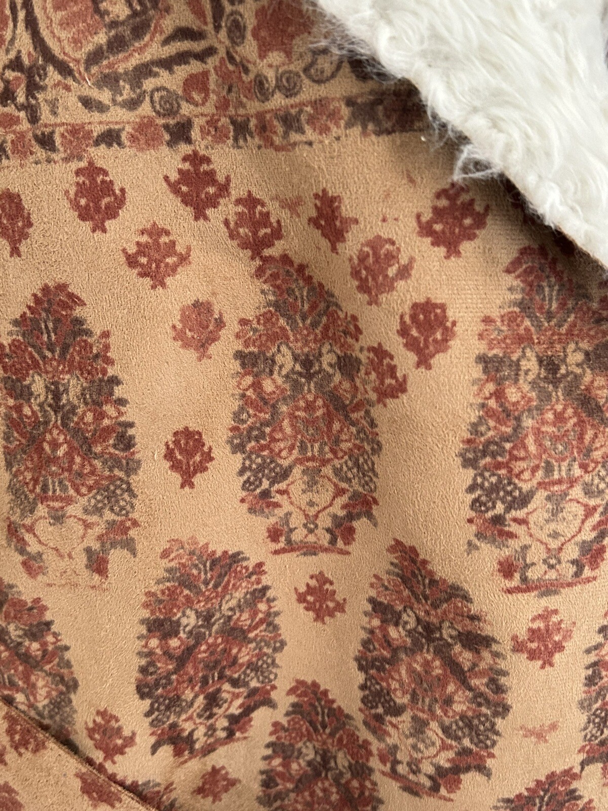 Castaluna Faux Fur Shearling Coat Boho Funky Wearable Art Penny Lane SZ 22 NWOT