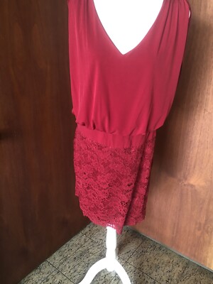 open lace back dress Laundry by Shelli Segal Strapless Red Dress Size 4 SKU 001004-5  Designers  On A Dime