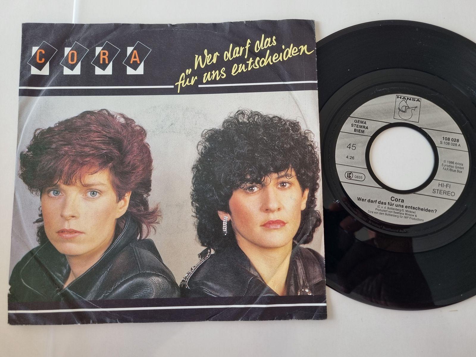 7"" Single Cora - Wer darf das für uns entscheiden Vinyl Germany