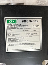 Interrupteur de transfert automatique Asco J7ACTSB30600N5XC série 7000 600 ampères