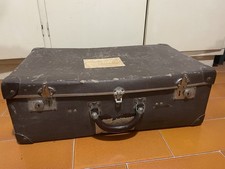 Antica valigia di cartone Vintage Originale Fine 800 Primi 900 Valigeria Fassino