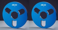 One Pair 10.5'' blue AKAI Tape reel High Quality Aluminum Take Up Reel
