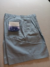Liz Claiborne LizSport Womens Sz 12 Lt Blue Pleated Front Cotton Shorts NWT