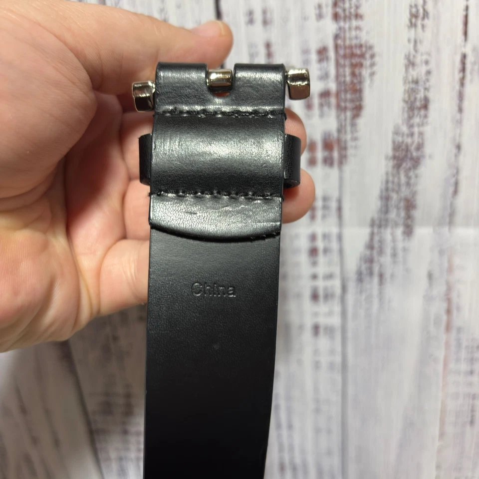 Jeans Calvin Klein Medianos Negro Hebilla de Cinturón 413013 Cuero Sintético Foto 3 de 4