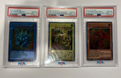 【PSA10】オベリスクの巨神兵　THE GOD OF OBELISK PSA 10 YU-GI-OH! STAINLESS STEEL EGYPTIAN GOD CARDS SET OF 3