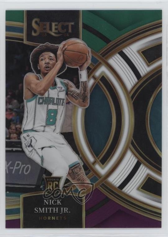 2023-24 Panini Select Premier Level Green White Purple Prizm Nick Smith Jr 11qz