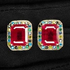 Pigeon Blood Red Ruby 8.70Ct 925 Sterling Silver Handmade Rose Gold Earrings