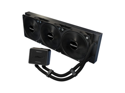 ASRock AIO Challenger Pure 360 27mm radiator, sleek-black waterblock w/o display