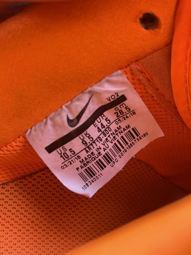 Size 10.5 No Box - Nike Air Force 1 Low Just Do It Total Orange AR7719-800 - Picture 6 of 6
